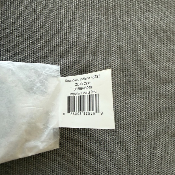 Vera Bradley Maroon Floral Heart Pouch - Picture 3 of 3